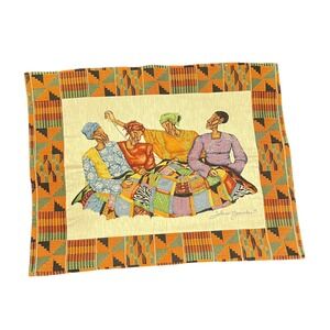 The Rug Barn WaShonaji Wall Tapestry Art African American Women Quilting Decor